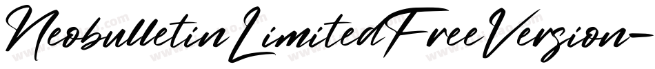 NeobulletinLimitedFreeVersion-wdKP字体转换 NeobulletinLimitedFreeVersion-wdKP字体转换