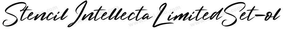 StencilIntellectaLimitedSet-oly4字体转换