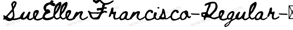 SueEllenFrancisco-Regular字体转换