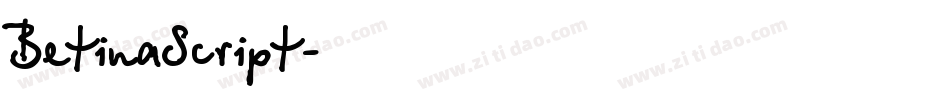 BetinaScript字体转换