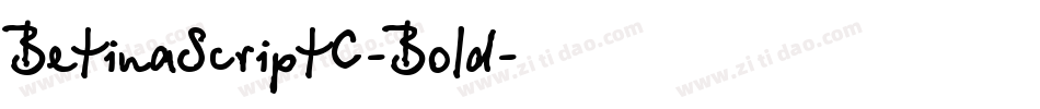 BetinaScriptC-Bold字体转换