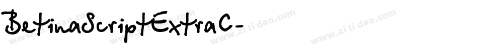 BetinaScriptExtraC字体转换
