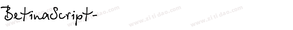 BetinaScript字体转换