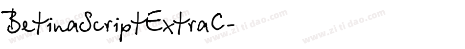 BetinaScriptExtraC字体转换