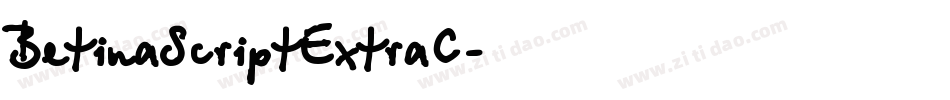 BetinaScriptExtraC字体转换