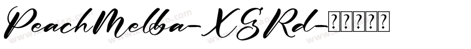 PeachMelba-XGRd字体转换