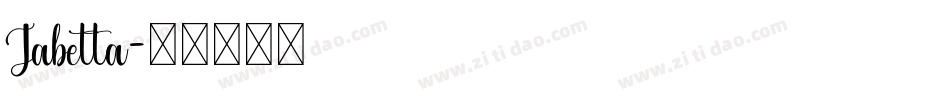 Jabetta字体转换