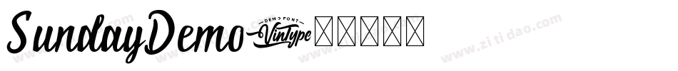 SundayDemo字体转换