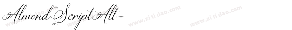 AlmondScriptAlt字体转换
