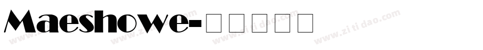 Maeshowe字体转换