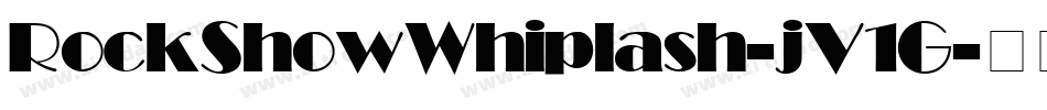 RockShowWhiplash-jV1G字体转换