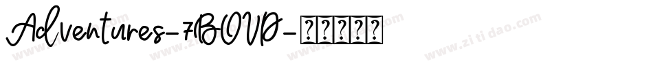 Adventures-7BOVD字体转换