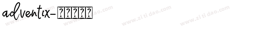 adventix字体转换