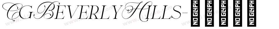 CgBeverlyHills字体转换