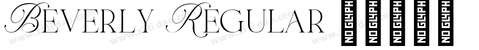 Beverly-Regular字体转换