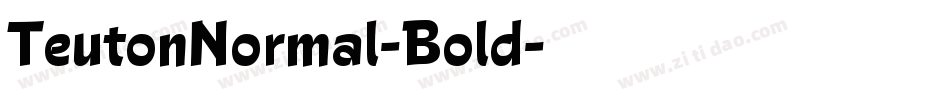 TeutonNormal-Bold字体转换