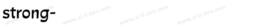 strong字体转换