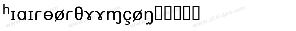 HIAIRPORTFFMCON字体转换
