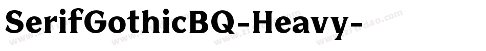 SerifGothicBQ-Heavy字体转换
