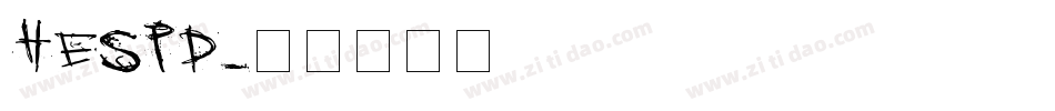 HESPD字体转换