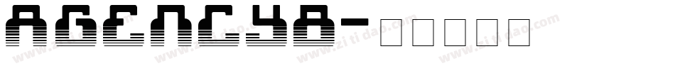 AGENCYB字体转换