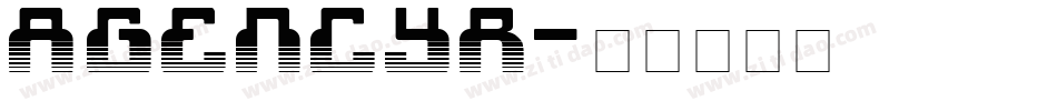AGENCYR字体转换