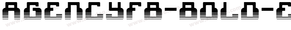 AgencyFB-Bold-Extended-2字体转换