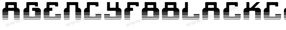 AgencyFBBlackCondensed字体转换
