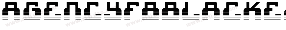 AgencyFBBlackExtended字体转换