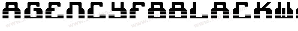 AgencyFBBlackWide字体转换