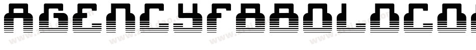 AgencyFBBoldCompressed字体转换
