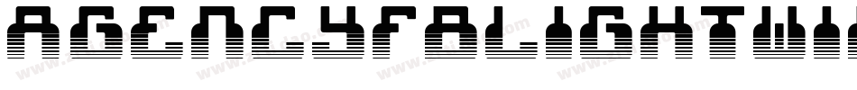 AgencyFBLightWide字体转换