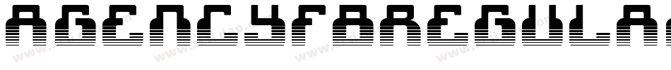 AgencyFBRegularExtended字体转换