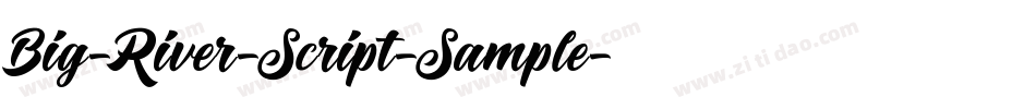 Big-River-Script-Sample字体转换