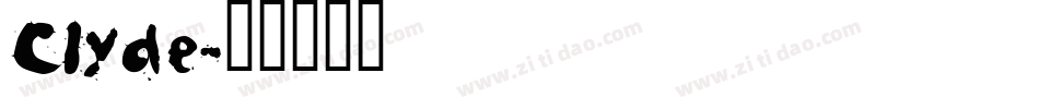 Clyde字体转换