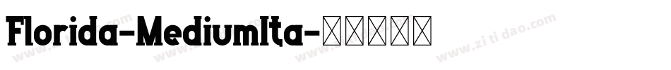 Florida-MediumIta字体转换