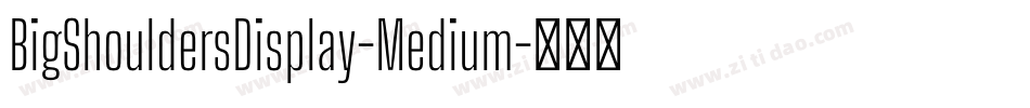 BigShouldersDisplay-Medium字体转换