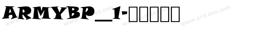 ARMYBP__1字体转换