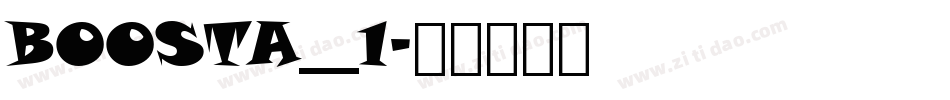 BOOSTA__1字体转换
