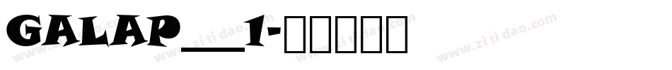 GALAP___1字体转换