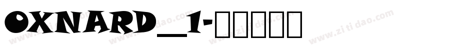 OXNARD__1字体转换