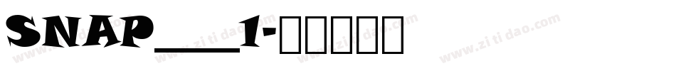 SNAP____1字体转换