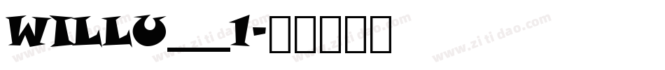 WILLU___1字体转换