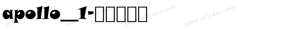 apollo__1字体转换