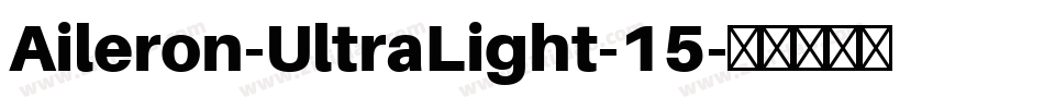 Aileron-UltraLight-15字体转换