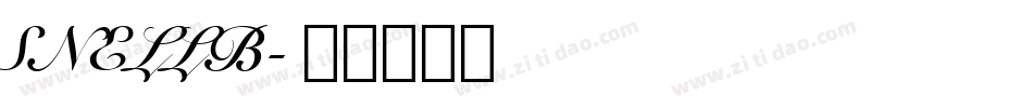 SNELLB字体转换