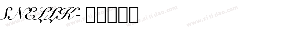 SNELLK字体转换
