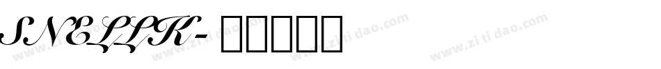 SNELLK字体转换