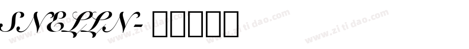 SNELLN字体转换