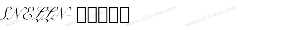 SNELLN字体转换